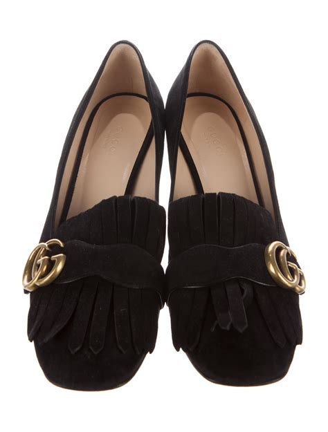 gucci marmont suede loafers|Gucci loafers platform.